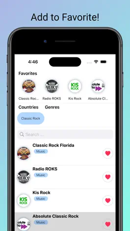 Game screenshot Classic Rock Radio Stations FM hack