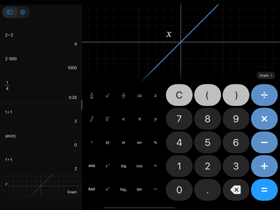 Acute Calculator iPad screenshot 1 - Utilities app