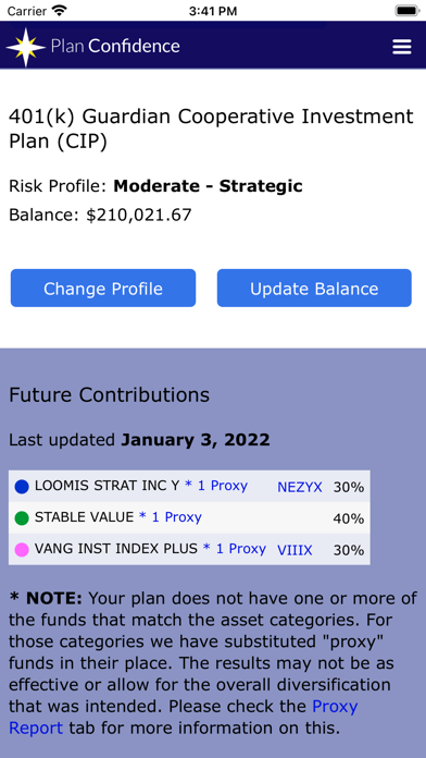 Plan Confidence Screenshot