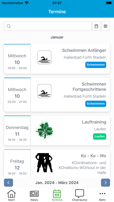 Laufteam Fürth 2010 Screenshot