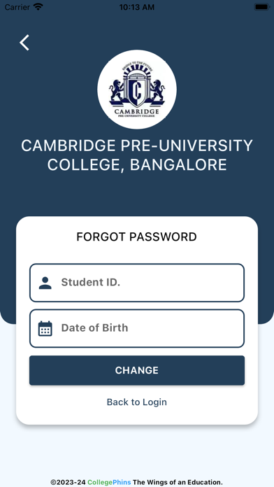 CAMBRIDGE PUC, BANGALORE Screenshot