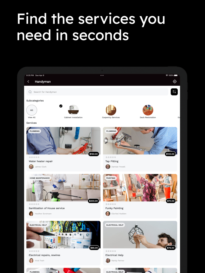 UrbanTask - Services nearby