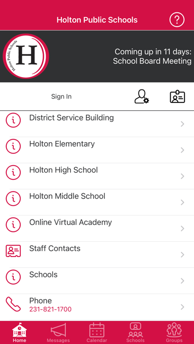 Holton Public Schools Screenshot