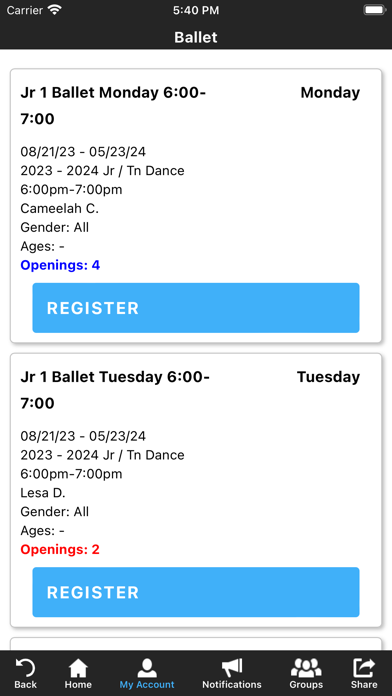 Dance Unlimited/Spotlight Act Screenshot