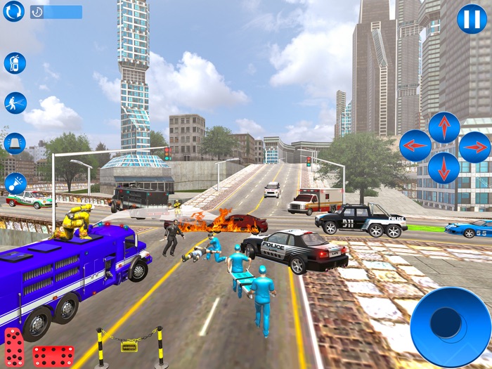 Emergency Police Firetruck 911