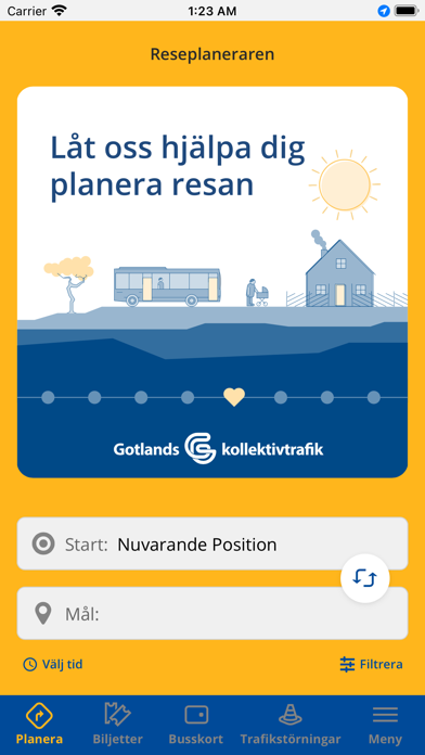 Gotlands Kollektivtrafik Screenshot