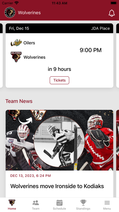 Whitecourt Wolverines Screenshot