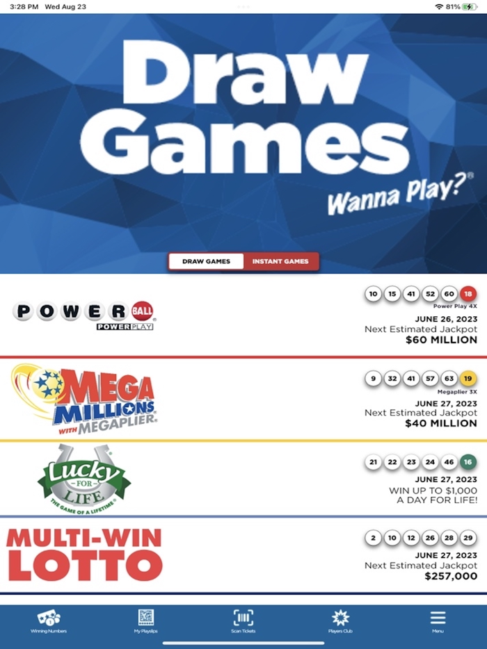 DE Lottery Players Club