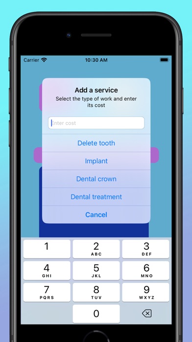 Dental card Screenshot