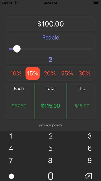Split & Tip: Easy Tipping Screenshot