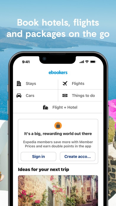 ebookers Hotels & Flights Screenshot