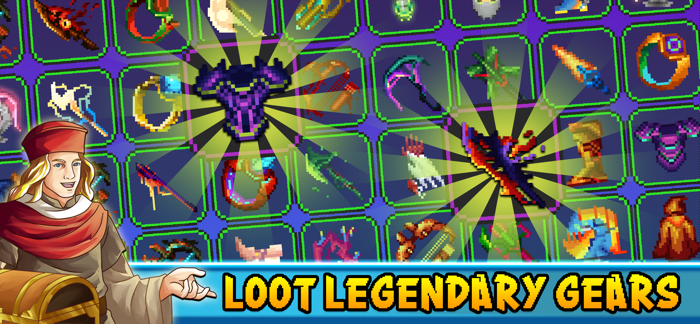 Dunidle 8 Bit Idle RPG Games