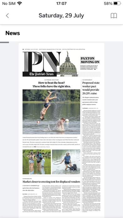 The Patriot-News Screenshot