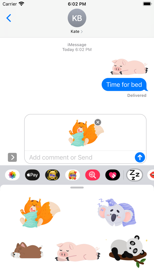 #5. Sleeping Stickers (iOS) 由: Paul Scott