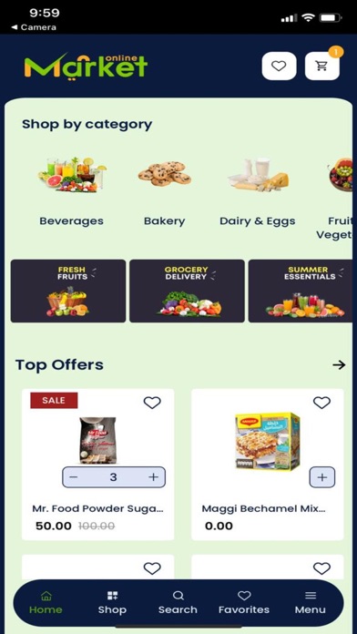 Online Market EG Screenshot