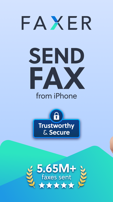 Send FAX from iPhone: FAXER Screenshot