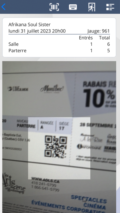 Tuxedo Ticket Scanner Screenshot