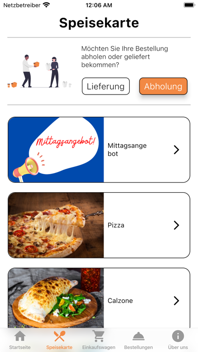 Bombay Pizza Service Waren Screenshot