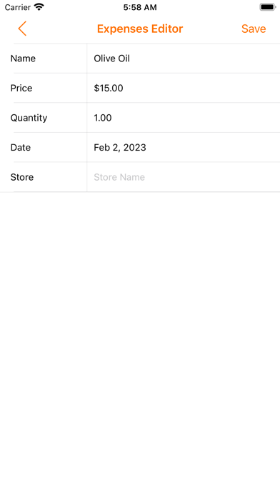 Simple Family Accounting Screenshot