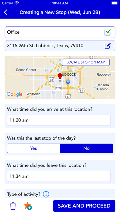 Lone Star Travel Survey Screenshot
