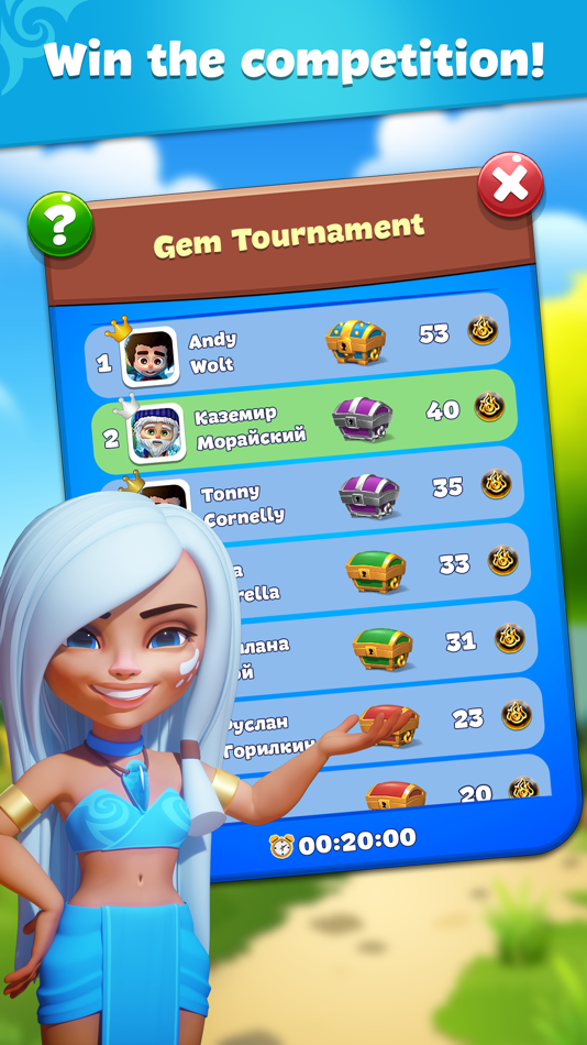 #5. Gemmy Lands: Match 3 Puzzle (iOS) 由: Best Place Apps