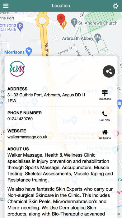 Walker Massage Screenshot