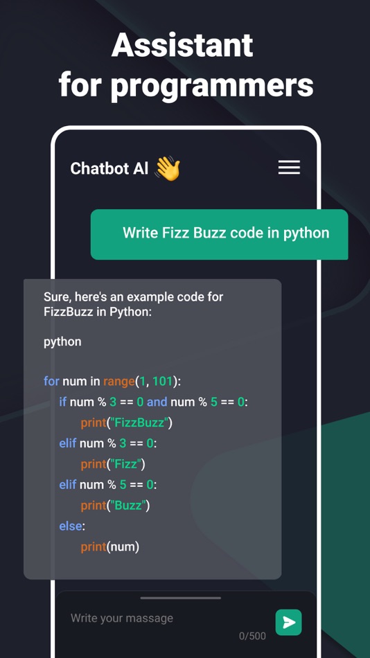 #3. Chatbot AI - Virtual Assistant (iOS) By: Apex Point Games