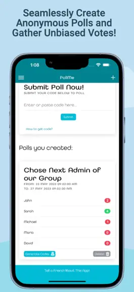 Game screenshot PollMe - Poll Anonymous Vote mod apk