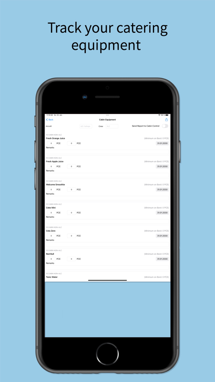 OpsControl Sheet for Aviation