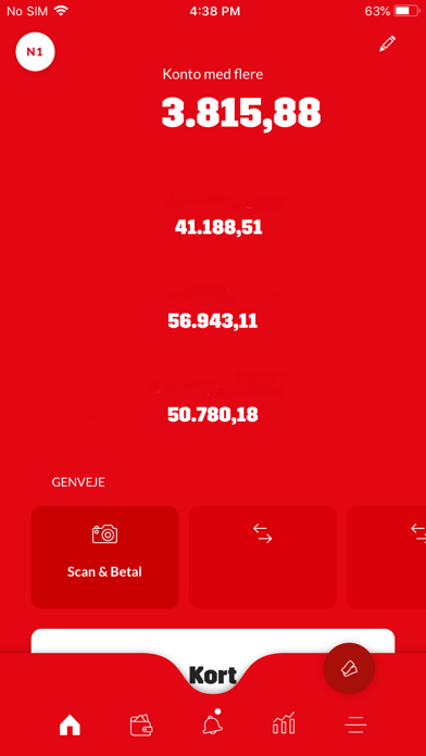 Borbjerg Sparekasses mobilbank Screenshot