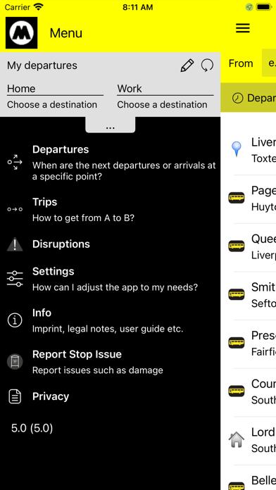 Merseytravel Screenshot