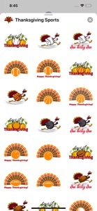 Thanksgiving Sports Stickers screenshot #1 for iPhone
