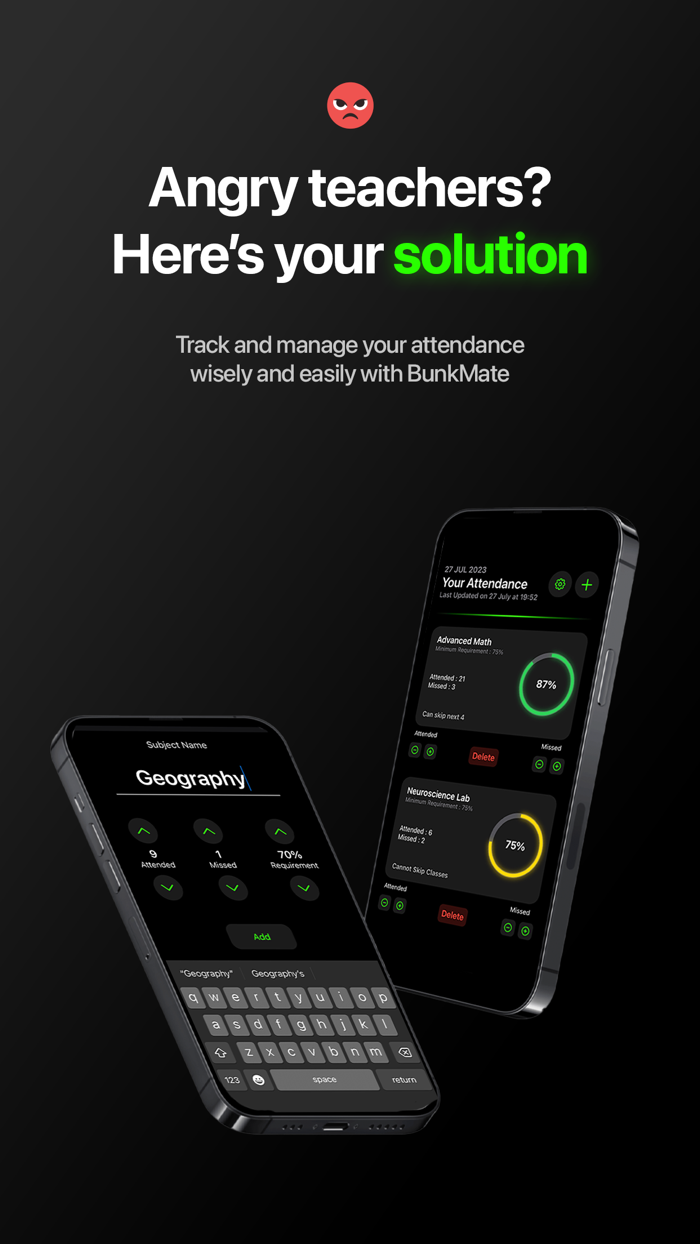 BunkMate - Attendance Tracker