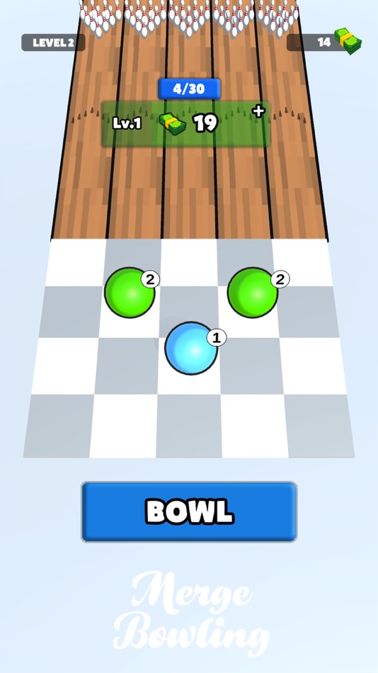 #2. Merge Bowling (iOS) 由: Brad Howard
