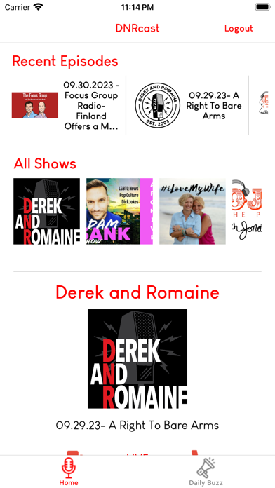 DNRcast Screenshot
