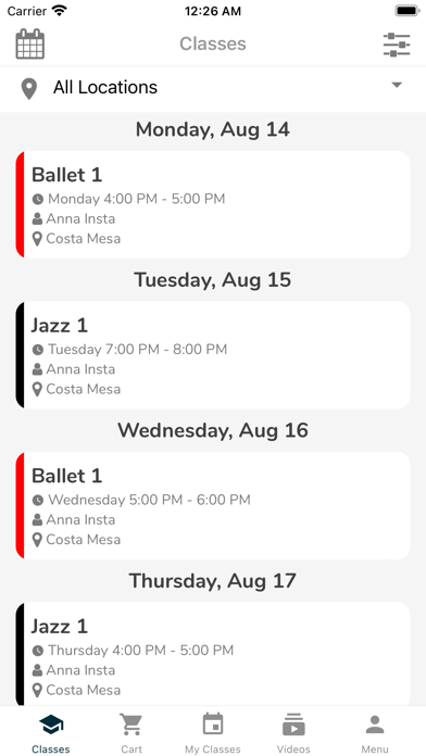 Dance Studio Manager Screenshot
