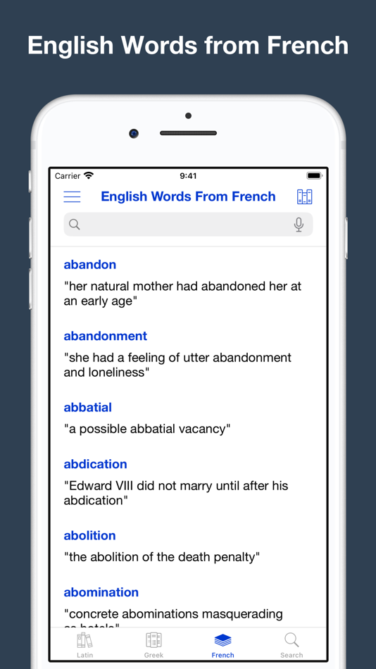 #3. English words from Latin, (iOS) 由: Trung Nguyen