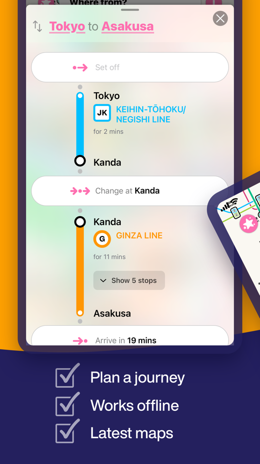 #3. Tokyo Metro Subway Map (iOS) 由: Mapway Limited