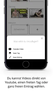 video-fitness-planner light iphone screenshot 3