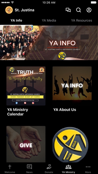 St. Justina's Church App Screenshot