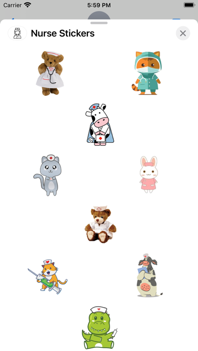 Screenshot #1 pour Nurse Stickers