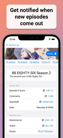 Game screenshot Anime Karma List apk