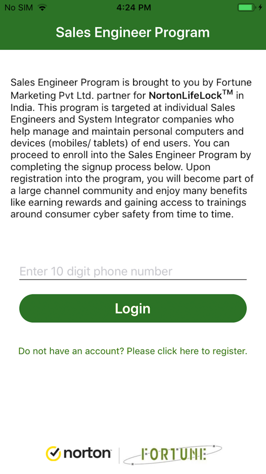 #1. Sales Engineer-Norton (iOS) 由: Fortune Marketing Private Limted