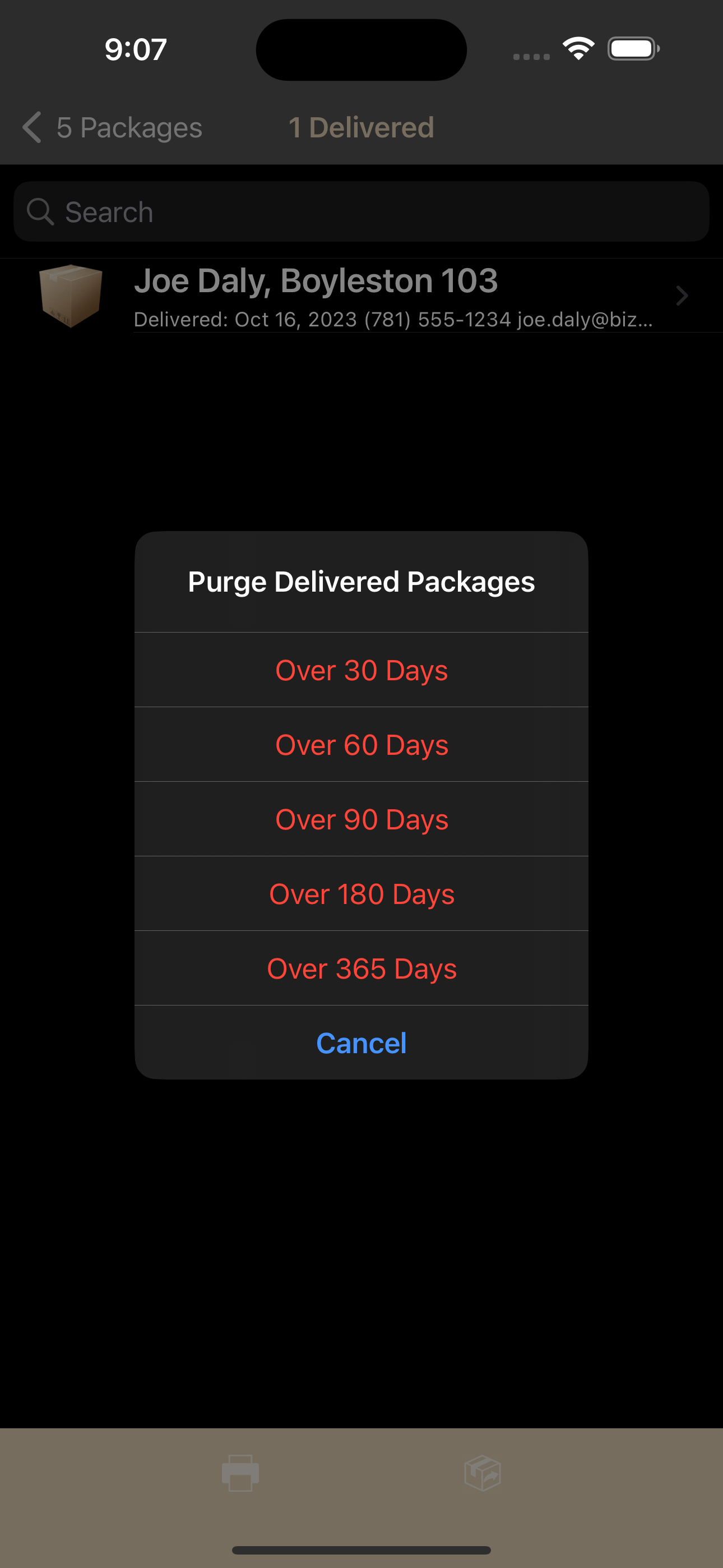 Tenant Package Tracker