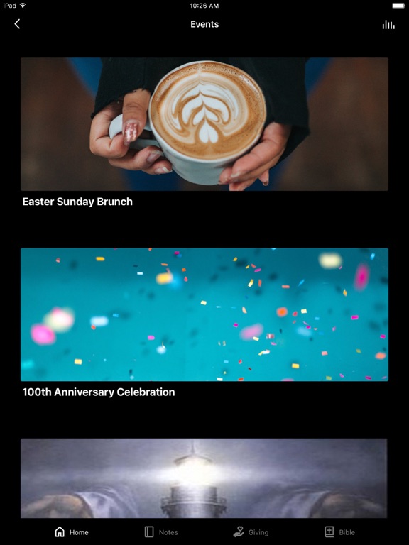 The Lighthouse - Church App iPad screenshot 2 - Lifestyle app