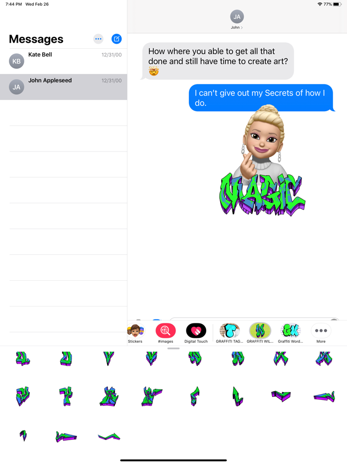 GRAFFITI WILD STYLE  LETTERS