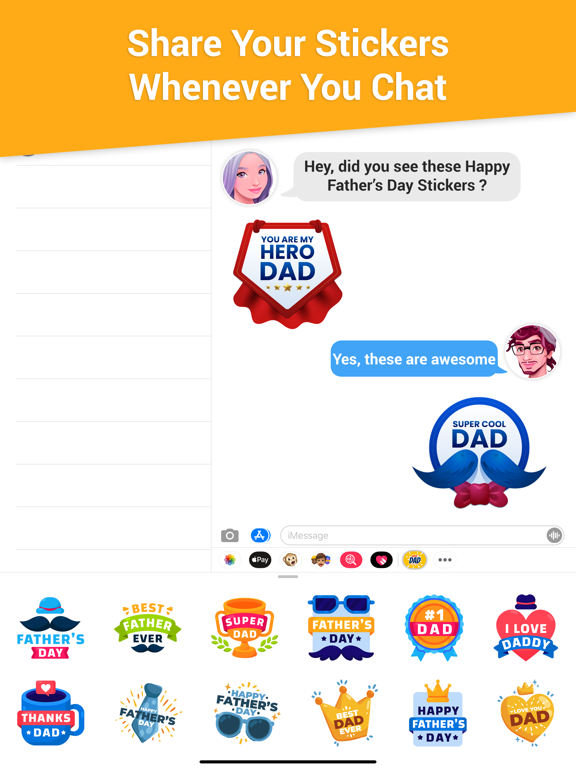 Screenshot #6 pour Happy Father's Day Emoji