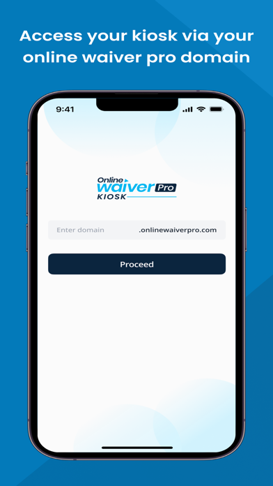 Online Waiver Pro Kiosk Screenshot