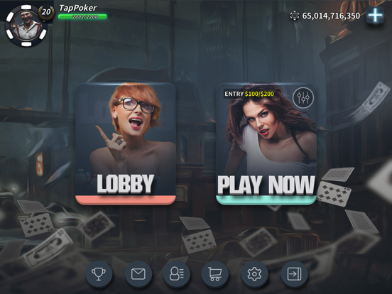 Tap Poker Social iPad app afbeelding 1