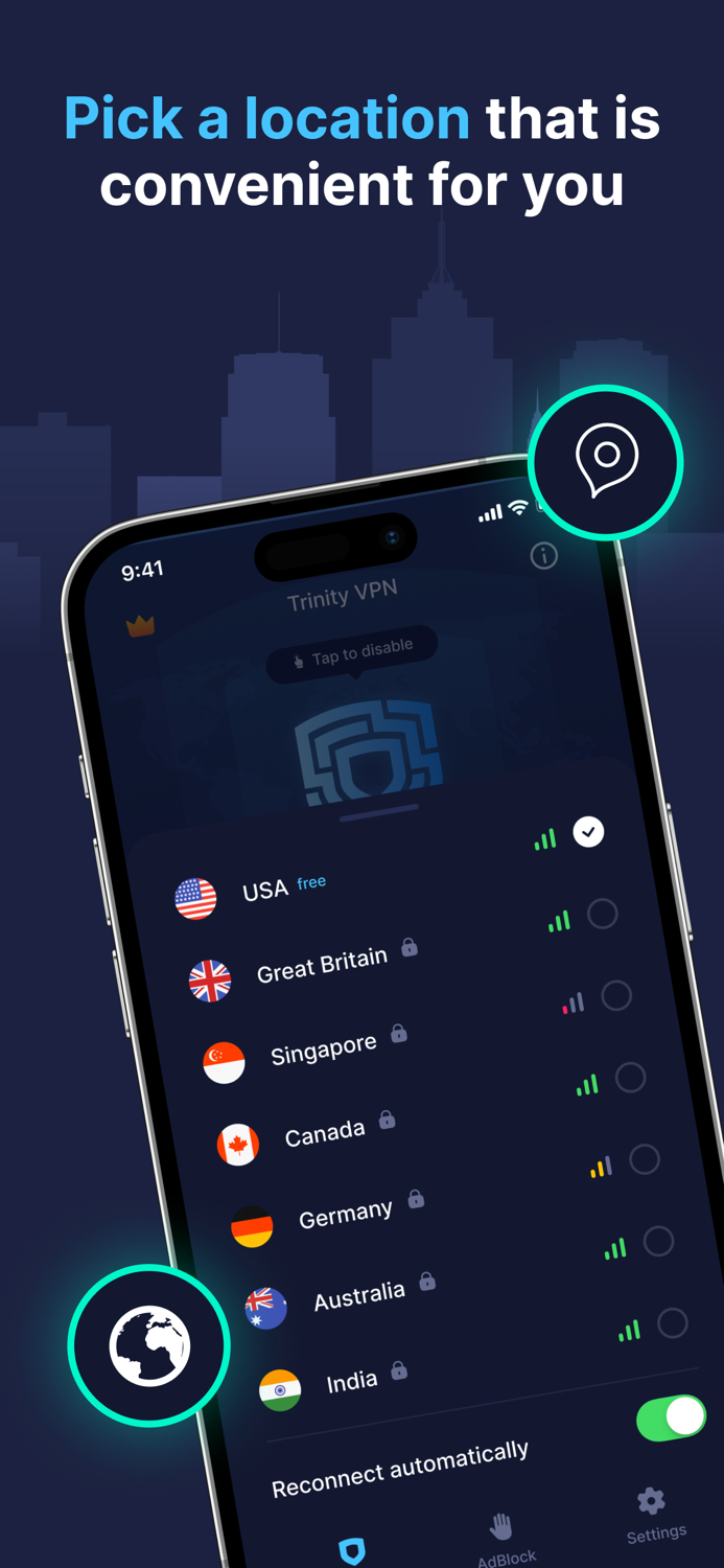 Trinity VPN - Fast and Unlimited